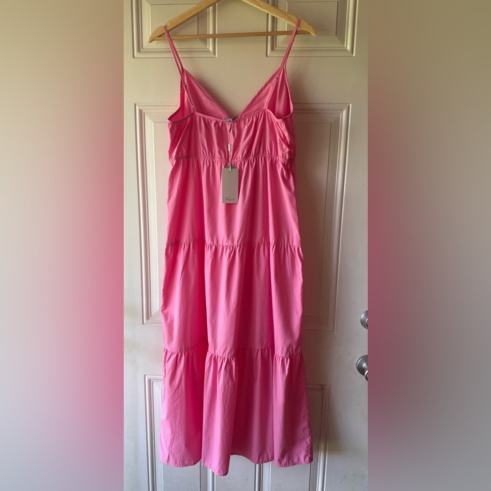 Rails Woman’s Pink Cotton Avril Midi Tiered Dress - Picture 4 of 8